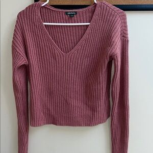 Wild Fable Ribbed Knit Sweater - Pink